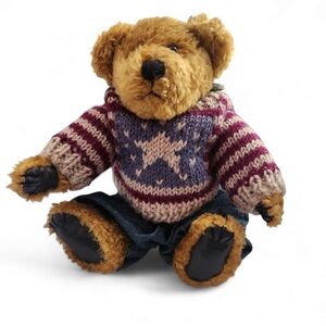 Vintage Boyds Bear Eddie Bean Bauer Patriotic Americana Collectibles Display